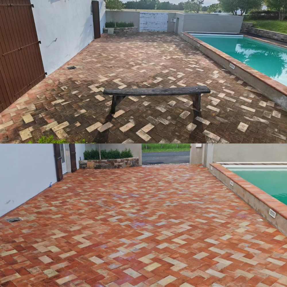 Terrasse nettoyée